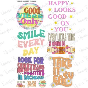 Looks Good On You Mini DTF Transfer Gang Sheet 24.5" Wide x 36" Long Direct To Film Trendy Vibrant Designs for Stylish Wardrobe