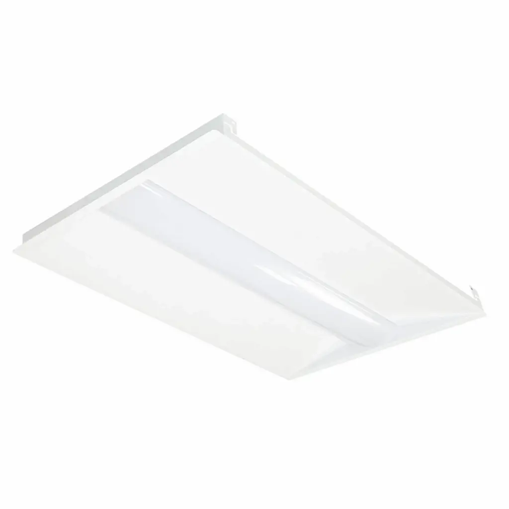 2x4 LED Troffer, 120-277V AC Dimmable Indoor Lighting Fixture - Wattage & CCT Selectable, Customizable, Versatile for Commercial Use, 120–277 V Ac