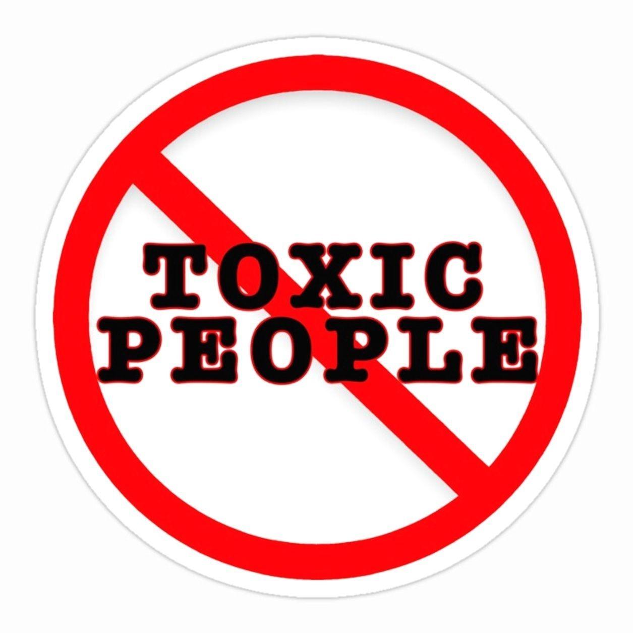 No Toxic People Sticker 0AH