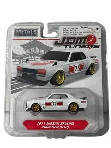 Jada JDM Tuners 1971 Nissan Skyline 2000 GT-R (C10) White Metals Die Cast 2018 Z