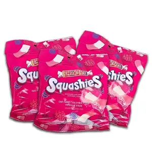 Smarties Squashies Gummies (3 Bags - 5oz) Raspberry and Cream Foam Marshmallow Candy Gummy Snack Smarties Squashies Gummies (3 Bags - 5oz) Raspberry and Cream Foam Marshmallow Candy Gummy Snack