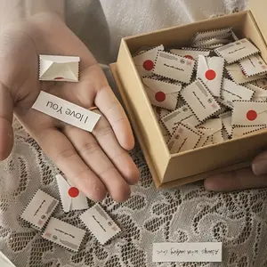 52 Love Letters Set Mini Note Cards with Envelopes, Perfect for Romantic Games, Mother's Day Gifts, Wedding & Anniversary Greetings