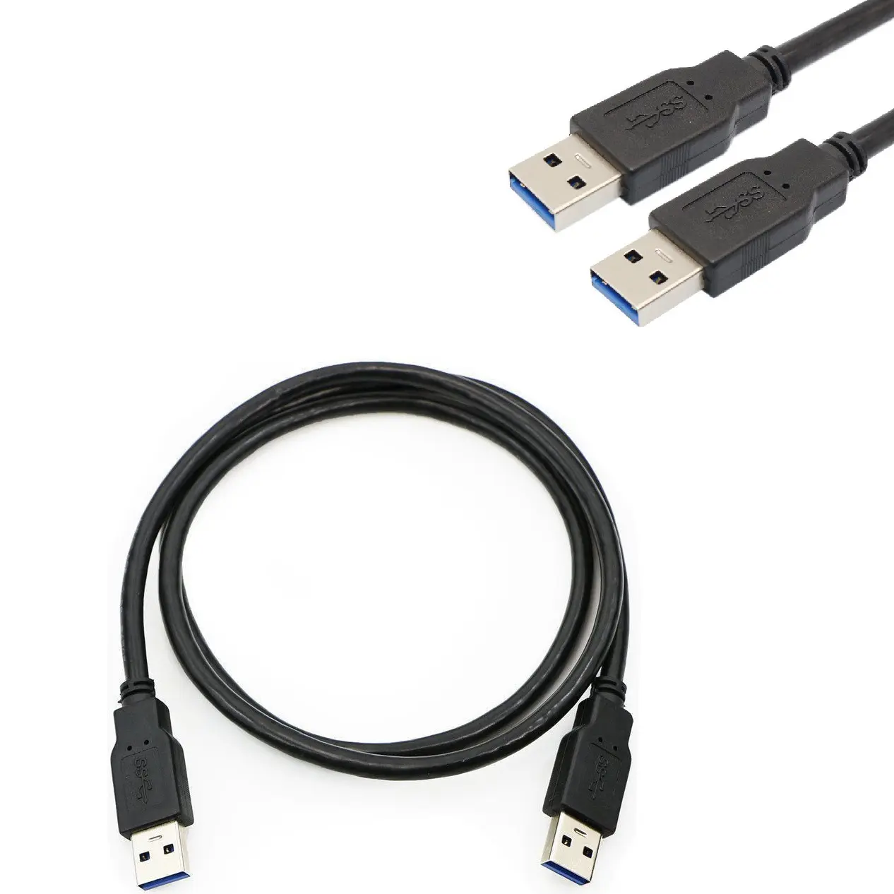 USB 3.0 Male to Male Cable Super Speed 5Gbps for Data Transfer Hard Drive Cable Hard Drives Cord