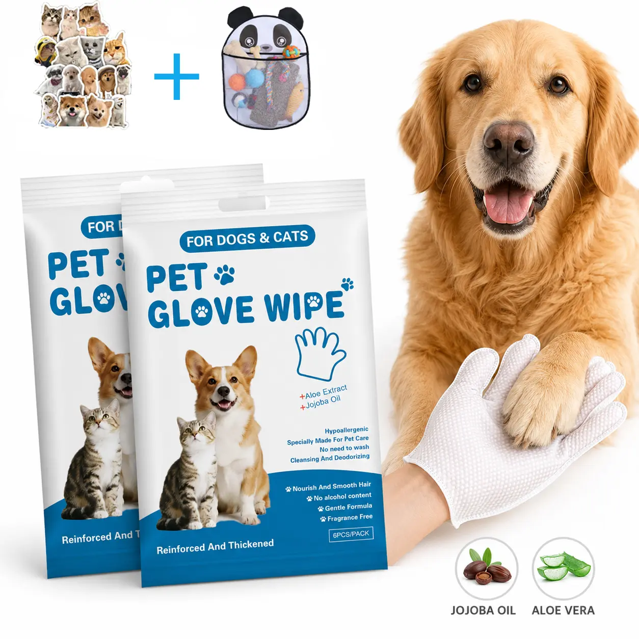12pcs Disposable pet gloves, suitable for cleaning cats and dogs, dry cleaning gloves, disposable wet wipe set, eco-friendly dog wet wipes,Home storage organizer,Cute Dog Pattern Decorative Sticker hair removal tool Hypoallergenic Wrinkle Wipes