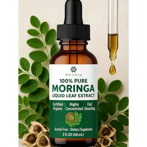 Leaf Extract Liquid Drops - Highly Purified, Bioavailable & Faster Absorption than Moringa Powder or Capsules - Single Origin Moringa Oleifera Leaves Extract