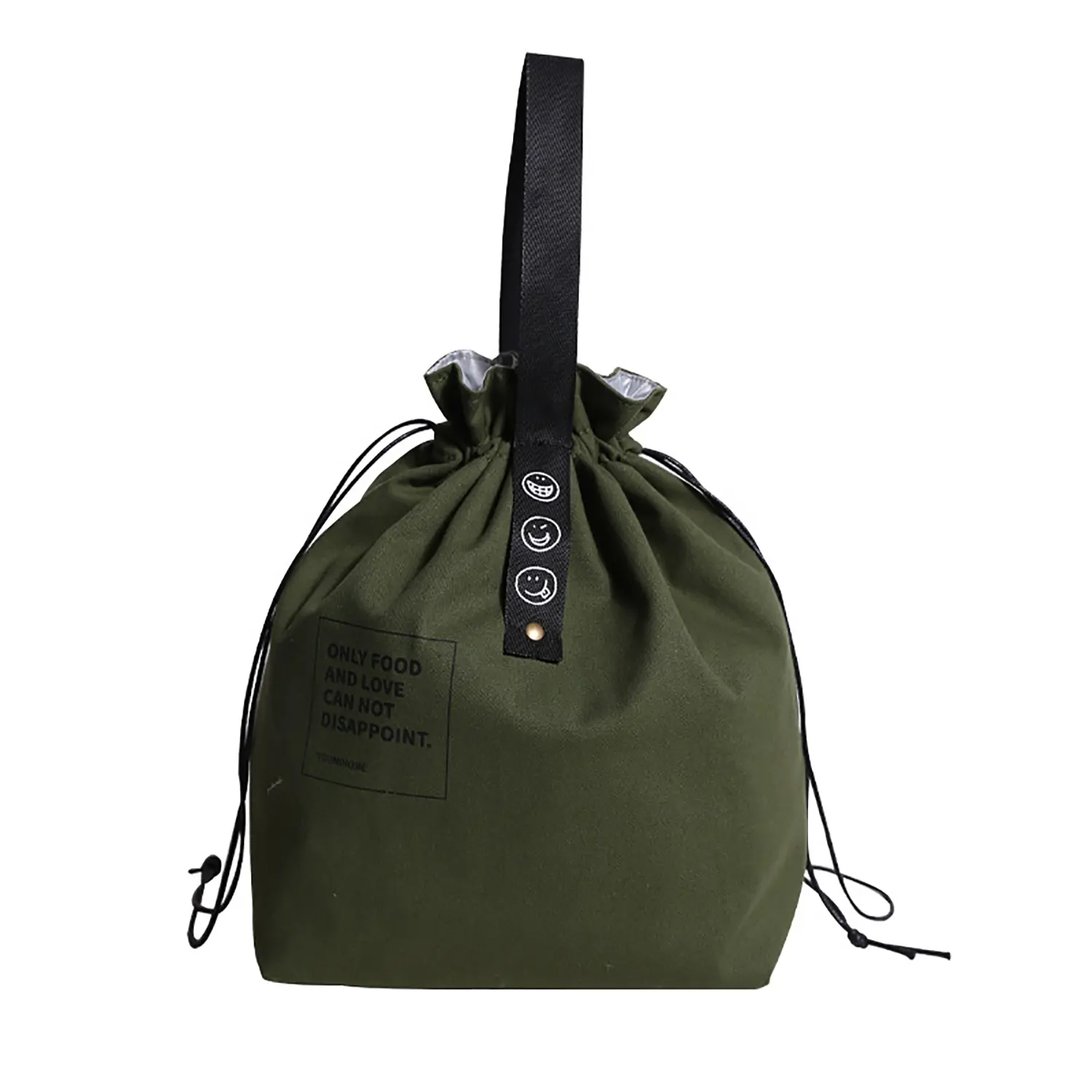 Lunch Box, Insulated Bento, Meal Bag, Drawstring Mouth, Hand-held Storage Bag, Lightweight Reusable Lunch Bag