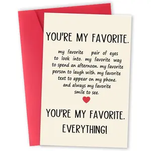 Romantic Anniversary Card To Husband, Anniversary Card Gifts for Him Boyfriend, Birthday Card for Boyfriend, Valentines Day Gifts Card for Him
