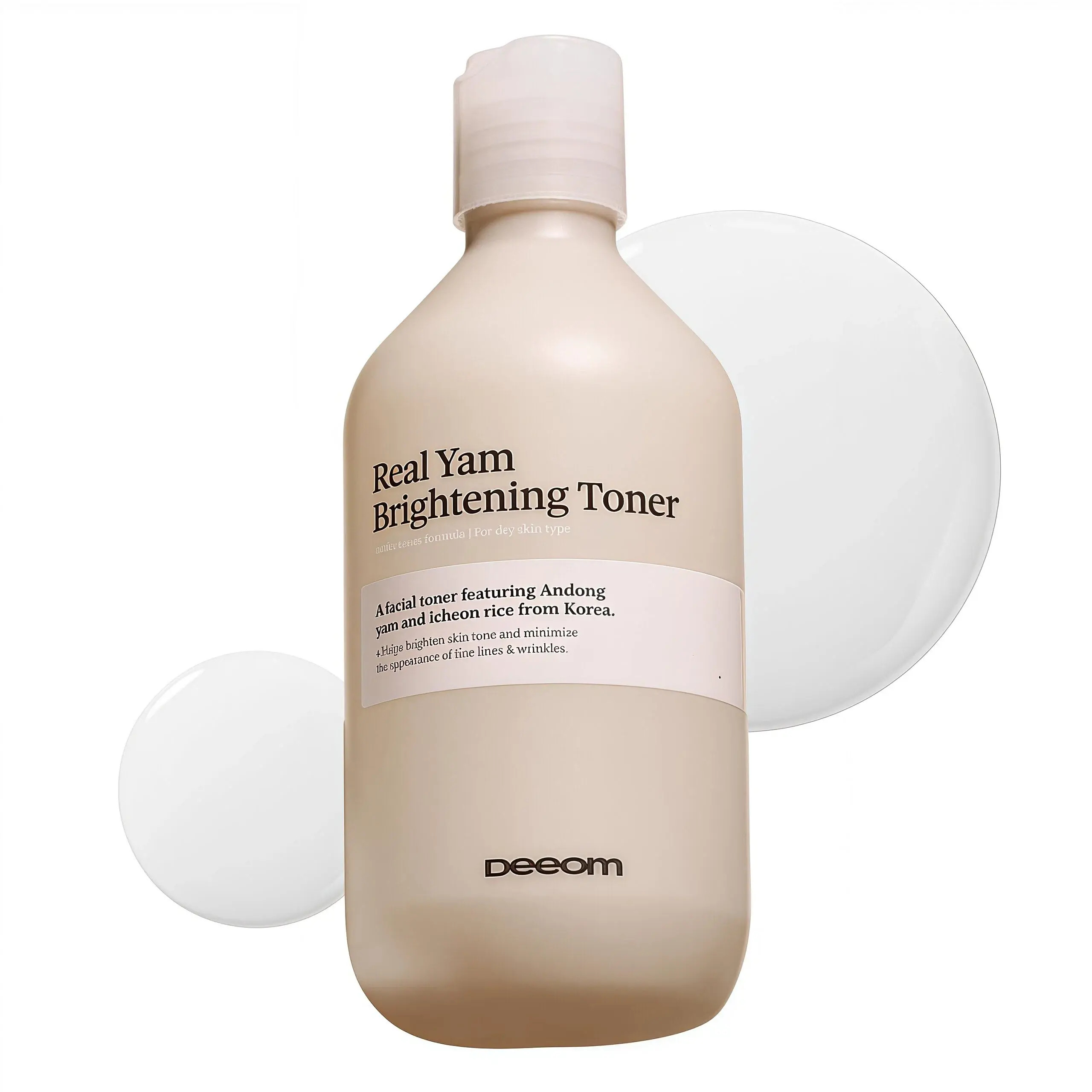[DEEOM] Korean Yam-Rice Toner I100,000 PPM High ConcentrateIGlass Glow + Anti-Wrinkle + Intense Winter Nourishment + Deep Hydrationl Real I Andong Yam & Icheon RicelBrightening I Sticky Nourishing Moisturizing TonerlFor dry skin