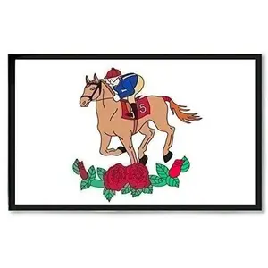 Kentucky Derby Flag Banner Flag Wall Art Hanging,For Decorate Clubs Concerts Bars University Dormitories Living Rooms Bedrooms Decor Tapestry Parties,Gift
