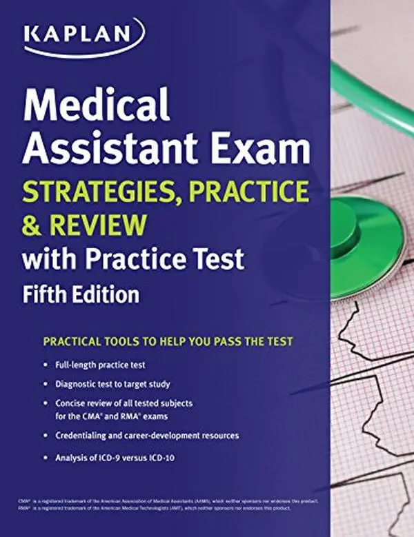 USED Book - Medical Assistant Exam Strategies, Practice & Review with Practice Test (Kaplan Test Prep) by Kaplan Nursing (Paperback) - english