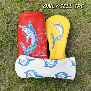 Durable Golf Club Head Cover, Stylish Design for Drivers, Fairways & Hybrids, Essential Golf Accessory, Perfect Fit for Clubs