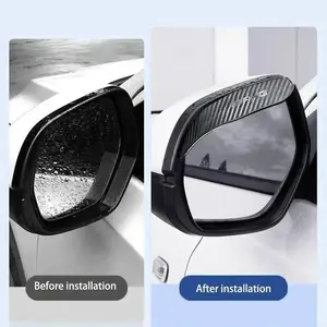 Car rearview mirror carbon fiber waterproof cover rain eyebrow For Mercedes benz AMG W204 W203 W212 W211 W124 W210 GLC GLE E Car Accessories