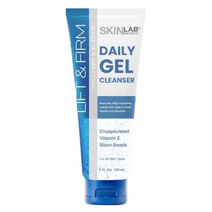 SKIN LAB Lift & Firm Face Wash Gel Cleanser - Removes Impurities with Extra Burst of Vitamin E - 4 Fl. Oz. (120 mL) Cleansing Facial