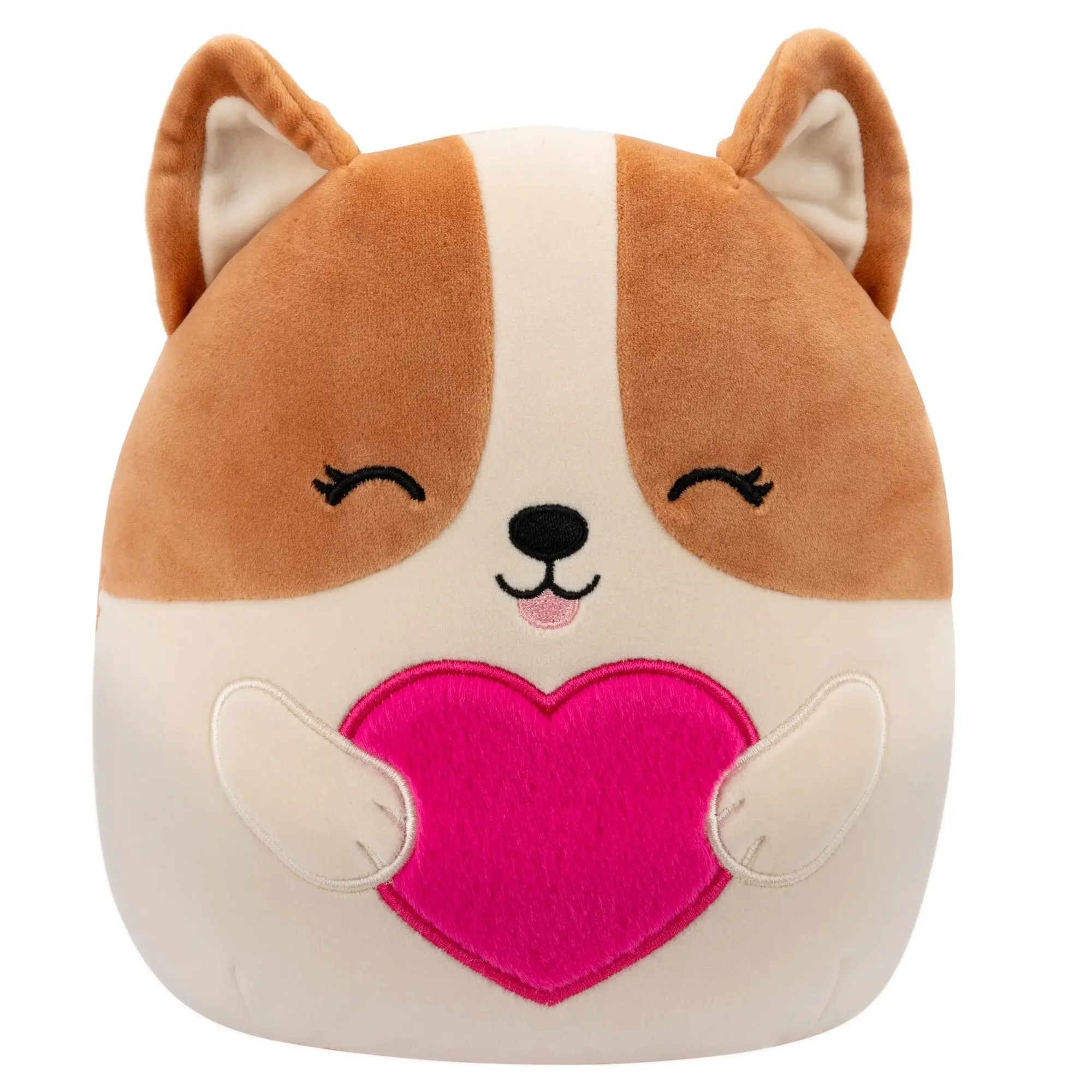 Official 5 Inches Regina the Brown Corgi with Fuzzy Heart - Child'S Ultra Soft Plush Toy