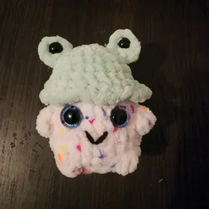 Handmade Frog Mushy Boi Amigurumi Plush