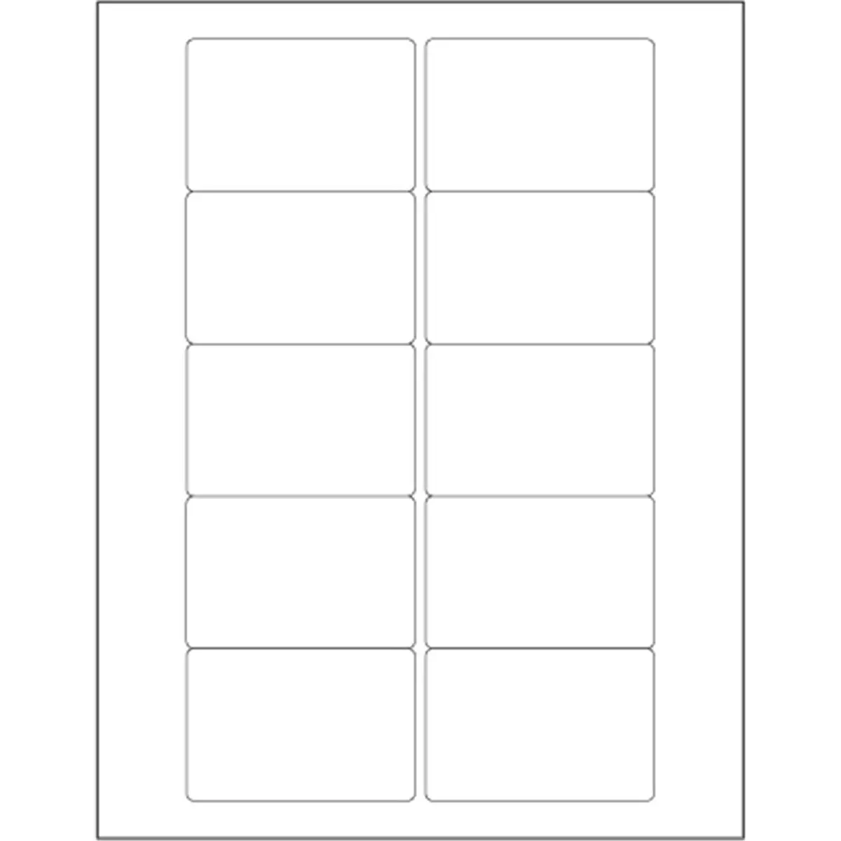 212 MAIN Rectangular Self Adhesive Labels, 3x2 in (2" H) White Permanent Acrylic Glue, Laser/Ink Jet Compatible, Printing Ready, 1000-Pack Office Labels for Custom Labeling