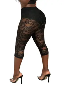 Halloween Women's Lace Fashionable Sexy 3/4 Length Leggings Without Top