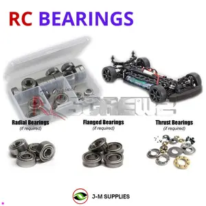 RCScrewZ Metal Shielded Bearing Kit kyo106b for Kyosho TF-5S 1/10 Electric 4WD Shaft-Drive On-Road Touring Car (30813, KYO30813B) | RCX