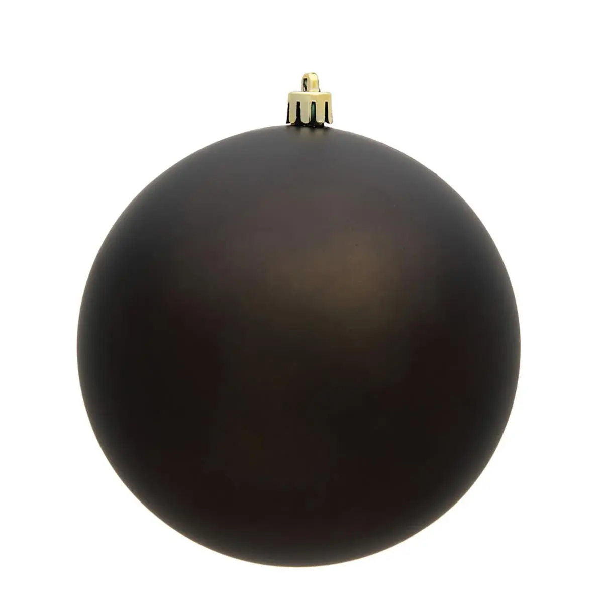 212 MAIN 4 in. Gunmetal Matte UV-Treated Plastic Ball Shape Christmas Ornament Balls - 6 Pieces per Bag, Home & Holiday Festive Decoration Supplies for Indoor Use, Christmas Decorations