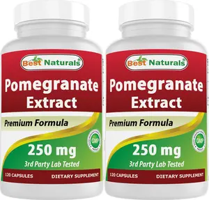 2 Pack Best Naturals Pomegranate 250 mg 120 Capsules