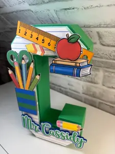 3D Teacher Customized Letter, 3D Customized Letter , Cardstock Letter