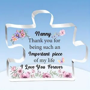 Nanny Puzzle Plaques, Mother's Day Gifts, Nan Appreciation Birthday Present, Nana Acrylic Sign, Personalized Plaque, Home Decorations, Grandma Christmas Souvenirs
