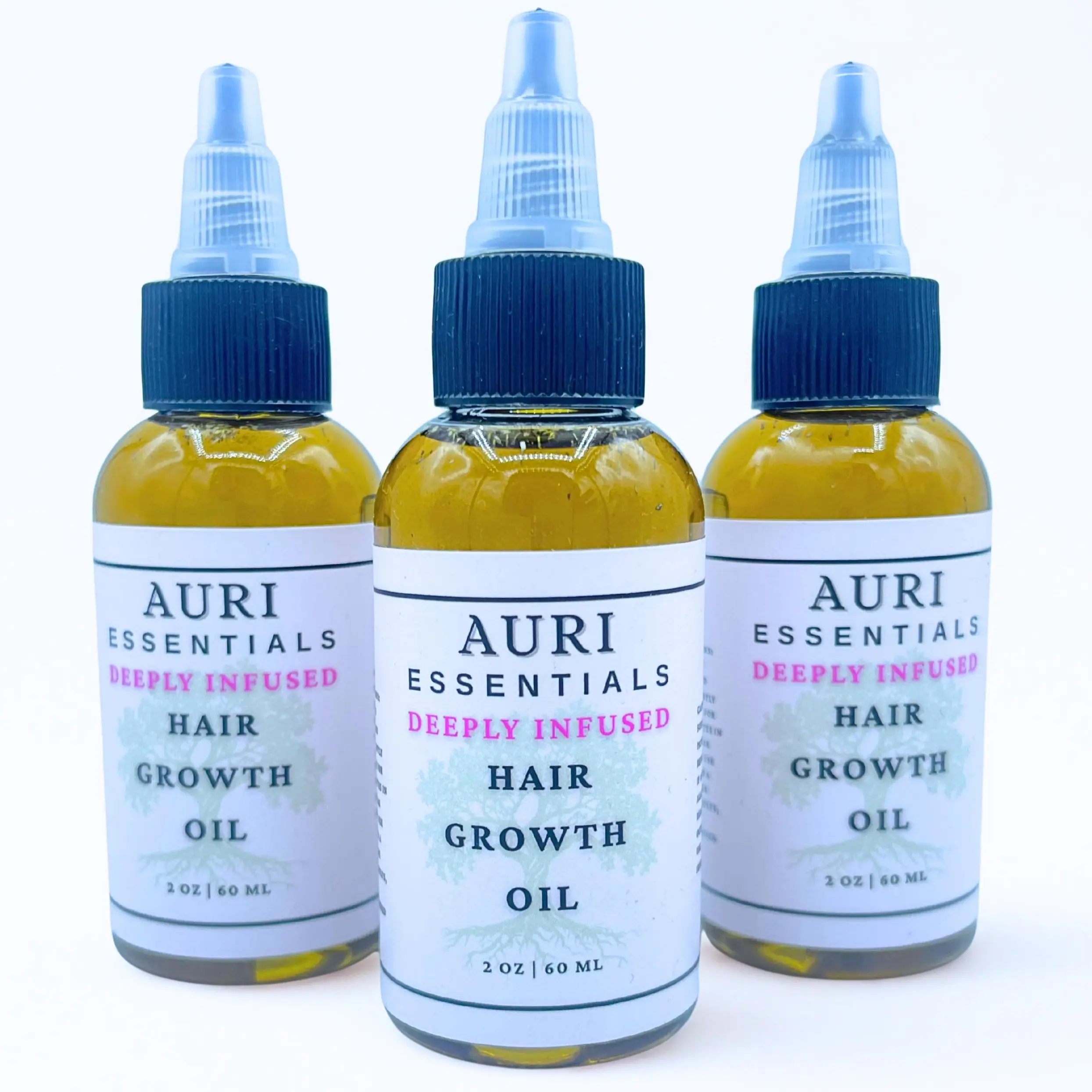 2oz Organic Plant-Based Herbal Blend Haircare Treatment Bundle - Chemical-Free Bottle with Rosemary Oil, Peppermint, DHT Blockers for Scalp Care, Hair Strengthening, Growth Support for All Hair Types