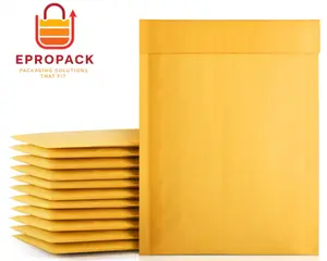 Kraft Bubble-Mailer Padded Envelope | Yellow