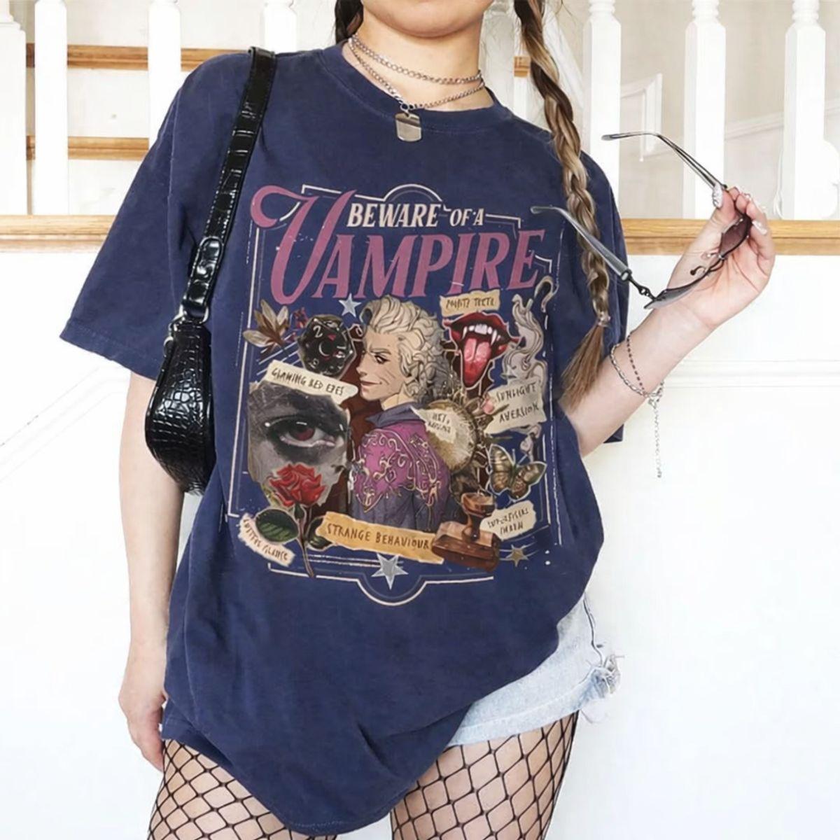 Funny Astarion Game Fan Tshirt,Beware Of A Vampire Shirt, Astarion Dark Humor Bg3 Apparel, High Elf Game, Unisex Sweater Pullover Tee Funny Astarion Game Fan Tshirt,Beware Of A Vampire Shirt, Astarion Dark Humor Bg3 Apparel, High Elf Game, Unisex Sweater Pullover Tee