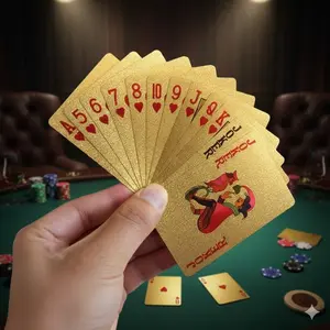 Professional Magic Trick Playing Cards Set: Classic Plastic Durable Design, Non-Slip Water & Sweat Resistant. Ideal for Dorm, Camping, Table Games. Matte Feel, Portable & Long-lasting. Perfect for Card Games & Magic Props.