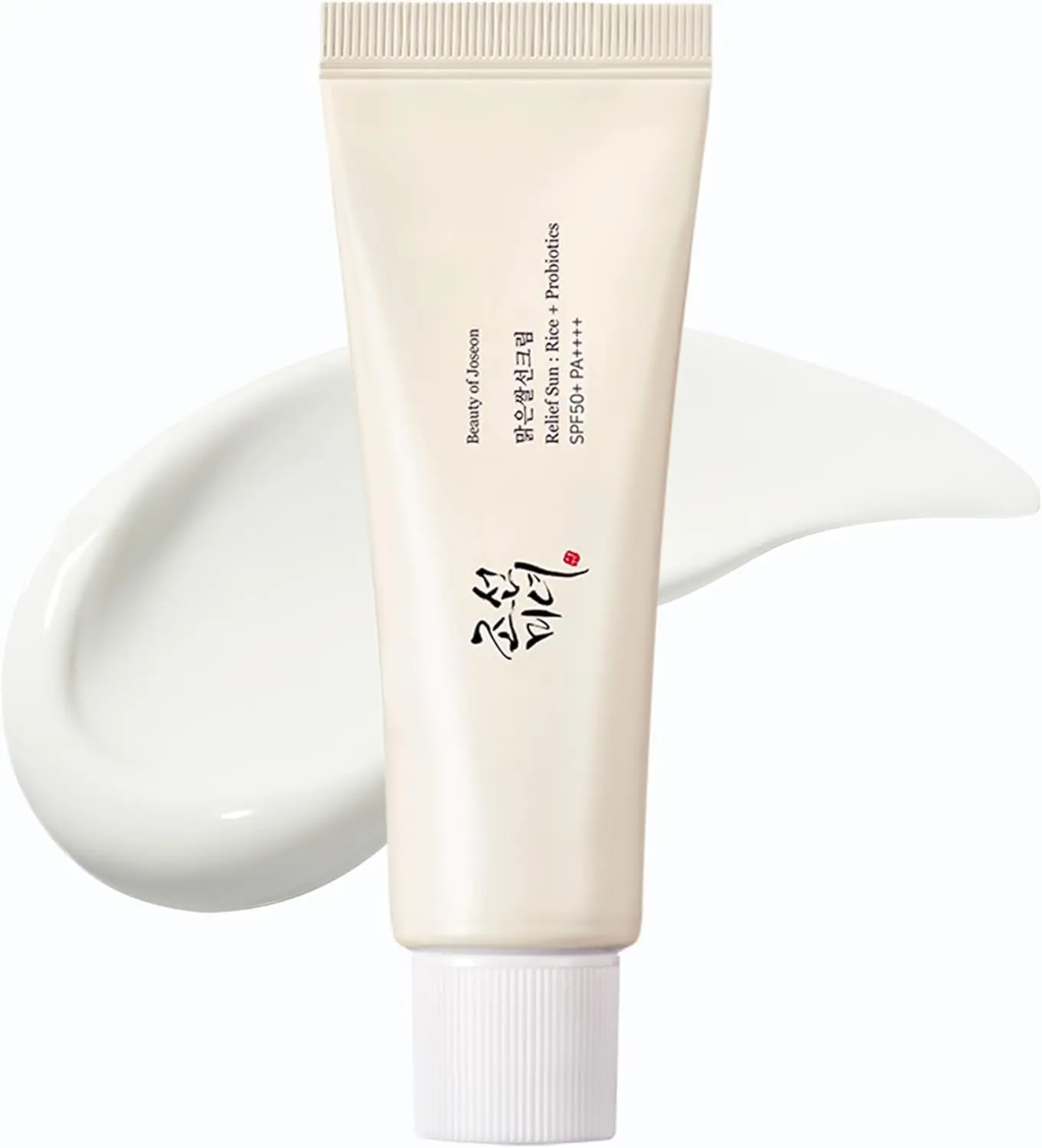 Beauty of Joseon Relief Sun Facial Sunscreen Moisturizer Cream - Organic, Hydrating, Lightweight, Brightening, Rice + Probiotics Formula, SPF50+ PA++++, 50ml, For All Skin Types