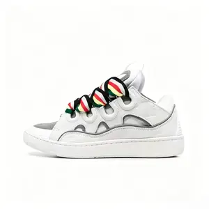 Chunky Wide Lace Bread Shoes 2026 | Viral Platform Skate Sneakers | Colorful Lace Hollow Out Casual Shoes | Unisex Streetwear Footwear for Men Women Teens bread shoes, platform skate sneakers, streetwear shoes, colorful lace sneakers, holl
