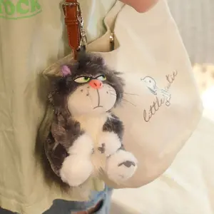 Cartoon Lucifer Cat Pendant Bag Pendant Keychain Plush Toy Cute Cat Car Key Holder Bag Decoration