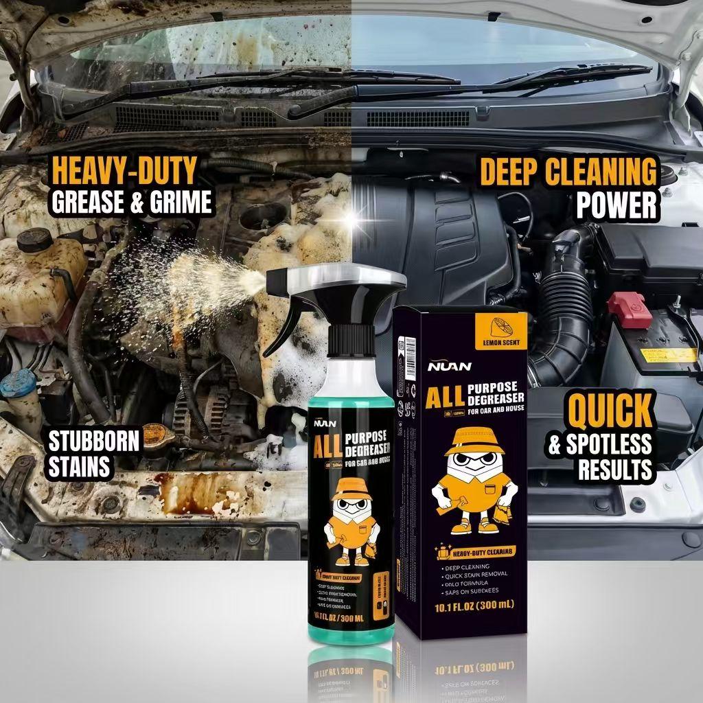Nuan Multi-purpose cleaning spray: 300ml Multifunctional Cleaner for Home & Car, Removes Dirt, Water Stains and Dust