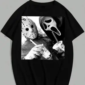 Vintage 90s Style Halloween T Shirt Unisex 21st Century Movie Themed Commemorative T Shirt Top Fashion Gift for Him or Her