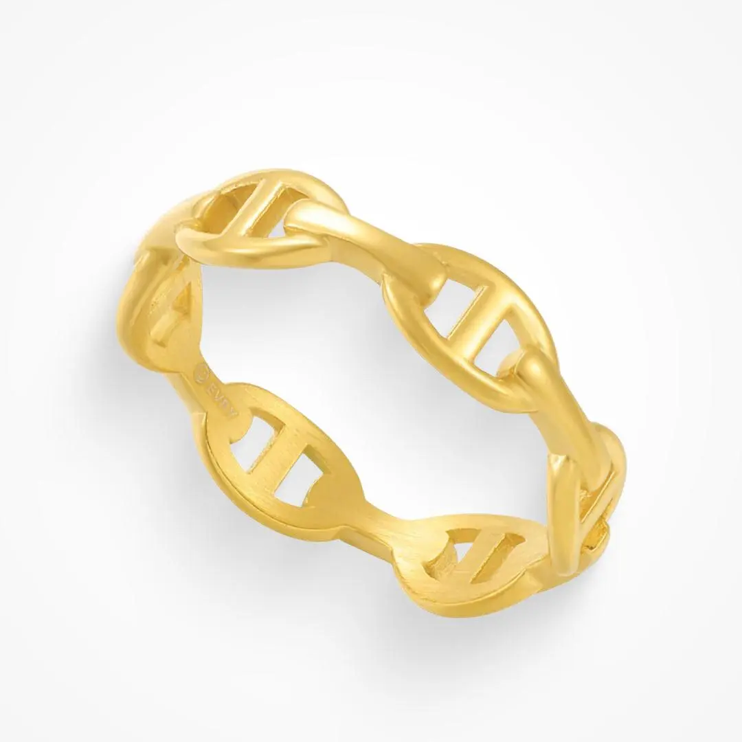 EVRY JEWELS Gold or Silver Plated Women's Hypoallergenic Dolce Ring, Jewelry For Women