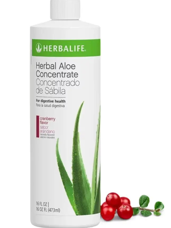 HERBAL ALOE CONCENTRATE- BUNDLE 2 FLAVORS- Cranberry Flavor 16Oz (473 ml)  and Mango Flavor 16oz - HERBALIFE - TikTok Shop