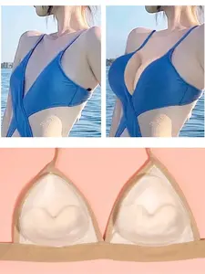 Women's invisible thick transparent breast pad, silicone breast pad, thick women's internal accessories, bikini breast pad, small breasts enlargement, large breasts convergence breast pad, convergence of breasts, prevention of outward expansion