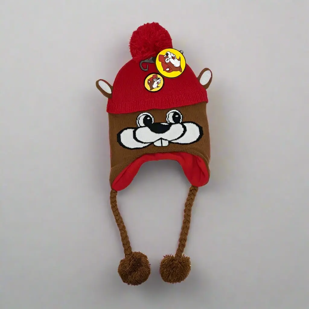 Buc-ee's Beaver Face Earflap Beanie Buc-ee's Beaver Face Earflap Beanie