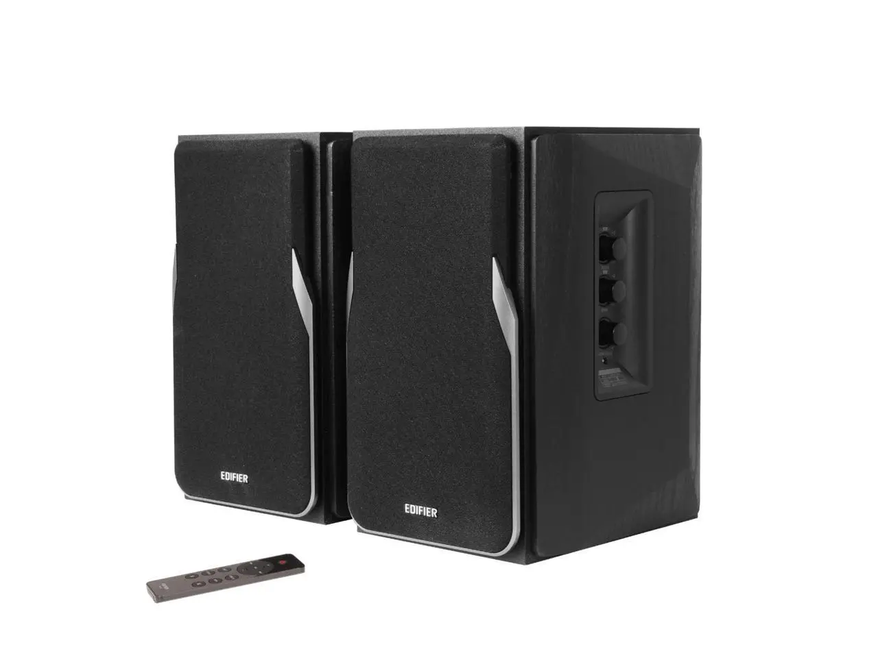 Edifier R1380DB Active Bluetooth Bookshelf Speakers - Optical/Coaxial Input - 2.0 Wireless Studio Monitor Speaker - 42W RMS - Black