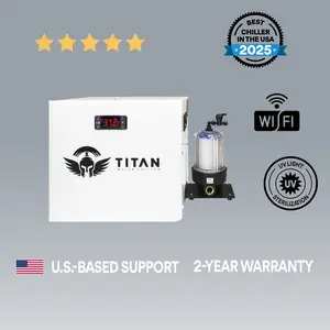 Cold Plunge Chiller | 1/3HP 825W | WiFi + UV | 2-Year Warranty | High-Performance Cooling System | Titan Wellness