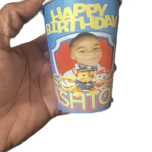 Custom Paper Cups. Paper Cup Party Favors. Party Personalized Cups. 9 oz Paper Cups. Kids Parties