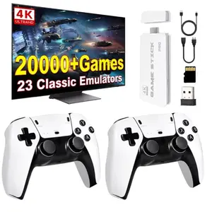 Ultra HD Retro Game Console 40,000+ Classic Games - Dual Wireless Controllers Portable Emulator, Ideal New Year & Birthday's Gift for Gamers & Kids