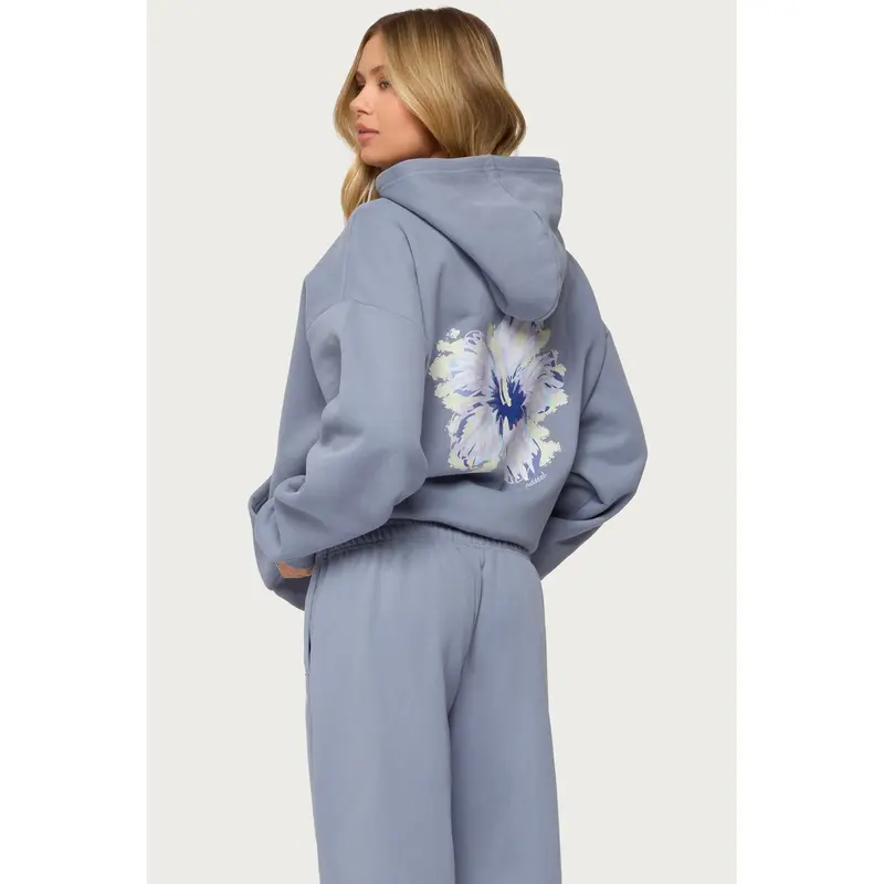 ボーダーズアットバルコニー パーカー SWEAT PEPLUM HOODIE PURPLE BRAND HWT FLEECE PO HOODIE – BLUE CITY NYC