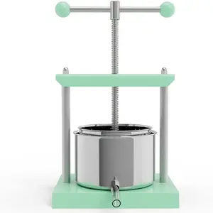 Green Cheese Tincture  Fruit  Manual Press - 0.8 Gal Stainless Steel Press Machine for Juice, Vegetable, , Olive Oil