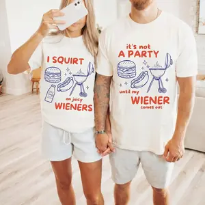 Funny 4th of July Matching Couple Shirts, Hotdog His and Hers Tees, Adult Humor Couple Shirts,Independence Day Couple Tee,Patriotic T-Shirts