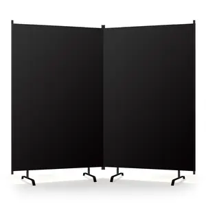 Room Divider Panel, 100% Blackout Privacy Screens with Wider Feet, 5 Ft Portable Room Partition for Room Separator, Room Divider Screen Partition Room Dividers Freestanding