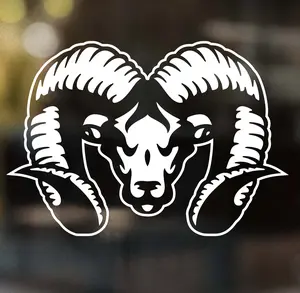 Thrilling Signs - Ram Head Decal - Big Horn Design for Dodge Ram Trucks