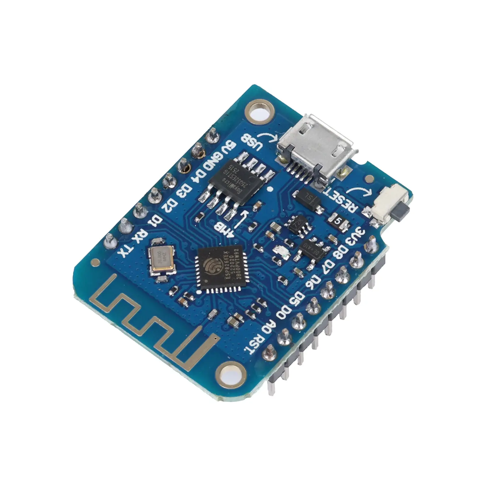ST SHILLEHTEK ESP8266 D1 Mini V3 WiFi Microcontroller Dev PCB Board - 4MB Flash, Pre-Soldered, Arduino-Compatible Single Board Computer for Computers & Office Equipment