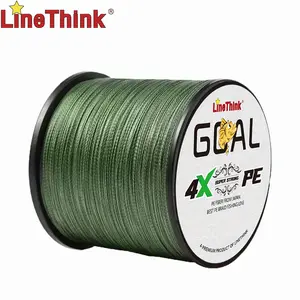 Linethink GOAL 300/500m 4-Braid Durable Braided Fishing Line, Multi-Strand Pe Fishing Line, Strong, Wear-Resistant, Smooth Cast, Ideal for Saltwater & Freshwater, Fishing Equipment, Fishing Gear